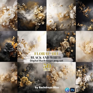 Gold floral Maternity digital backdrop room fine art textures floral digital backdrop photography maternity portrait overlays for photoshop