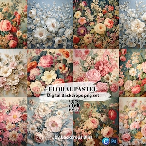 Floral Digital Backdrop floral Maternity digital Backdrop maternity backdrop floral texture overlay graduation floral tapestry backdrop png