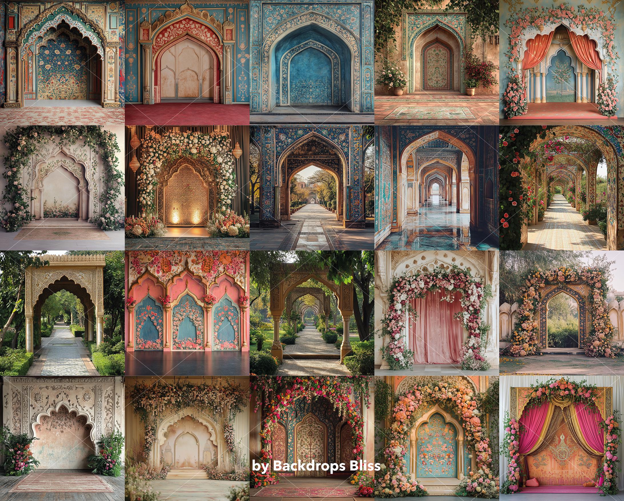 Indian Backdrop Arch Backdrop Brown Maternity Digital Backdrop Room ...