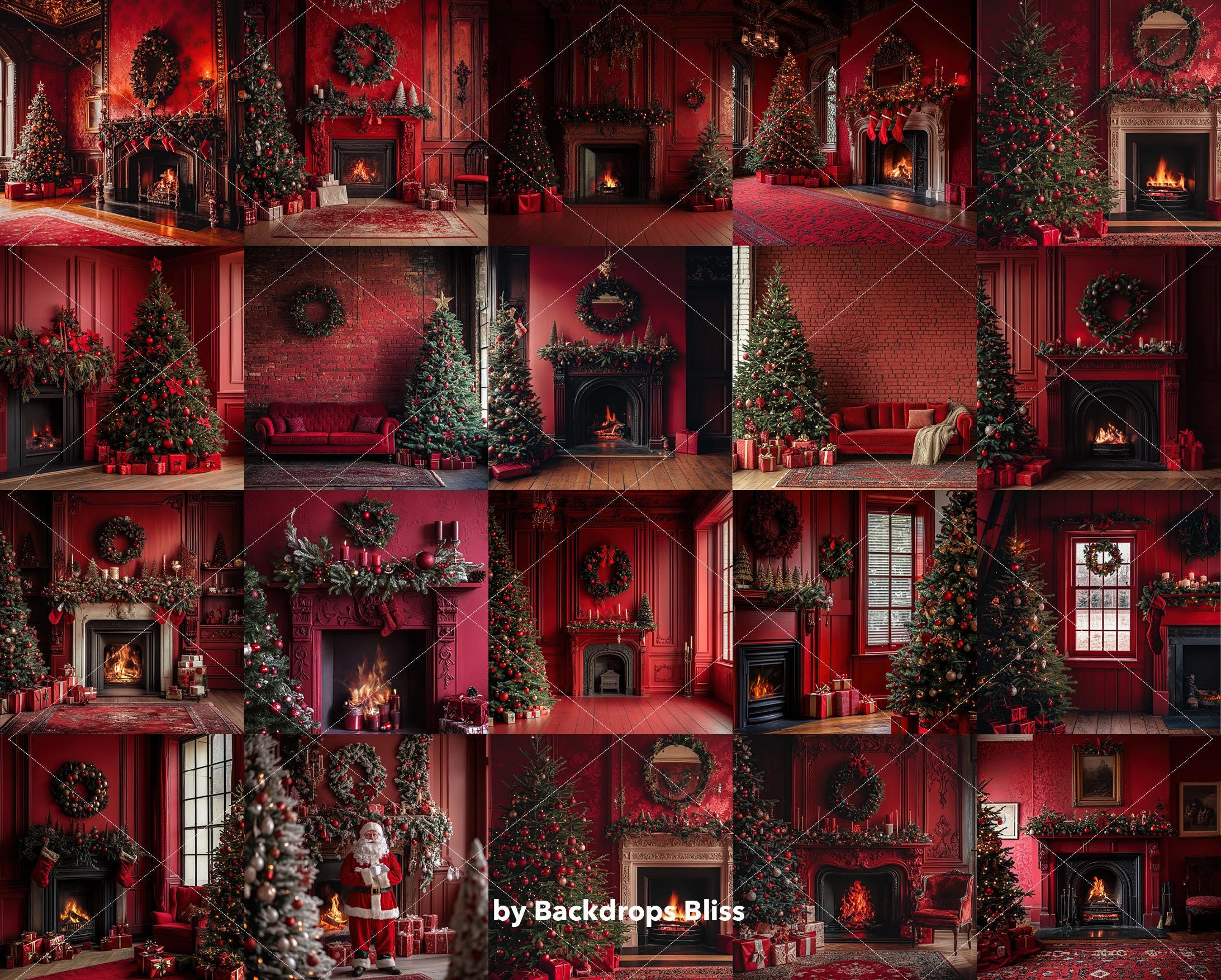 Christmas Overlay Christmas Digital Backdrop Christmas Tree Overlay ...