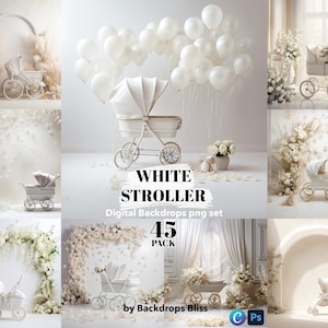 White maternity digital backdrop classic white studio backdrop its a boy its a girl gender reveal backdrop baby shower backdrop stroller png