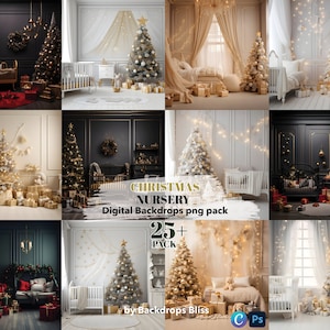 Cenário digital de Natal Cenário digital de Natal para bebê Cenário de berçário de Natal Cenário digital de maternidade Cartões de família de Natal png