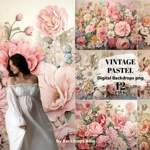 Floral Maternity Fine Art Floral Digital Backdrop maternity digital backdrop floral maternity Overlays Photoshop Textures foral backdrop png