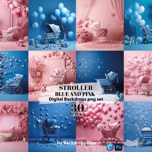 Maternity digital Backdrop stroller Overlay Fine Art Textures Pram Backdrop Studio Backdrop Overlay Baby Carriage backdrop gender reveal png