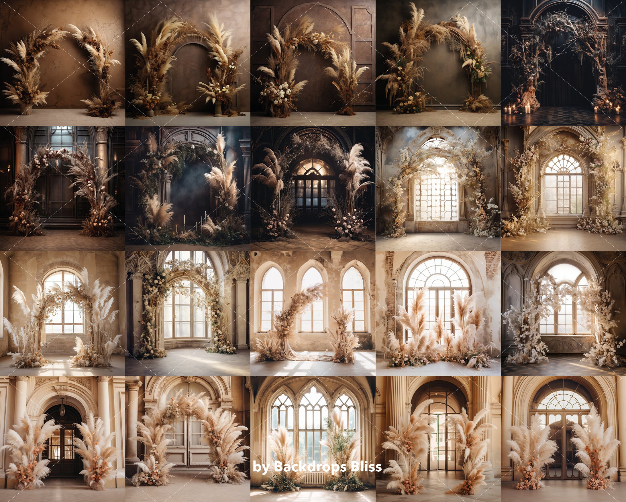 Maternity Digital Backdrop Boho Wedding Arch Backdrop Brown Boho ...
