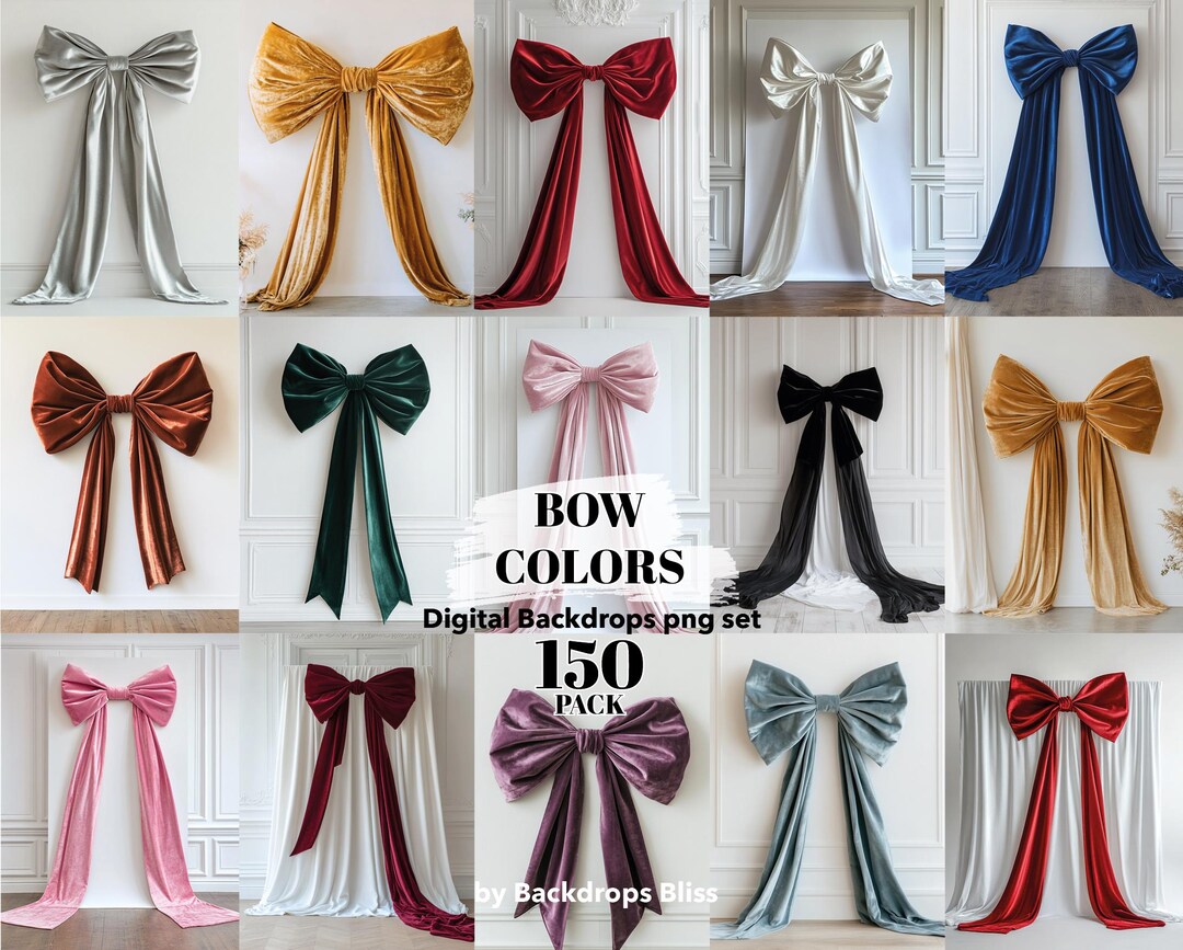 Giant Bow Backdrop Maternity Digital Backdrop Ribbon Overlay Maternity ...