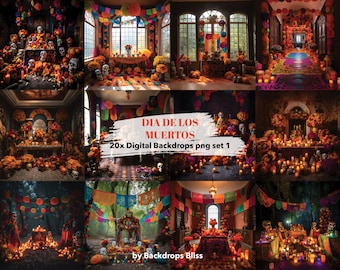 Dia de Muertos backdrop Mexican halloween digital background Day of the dead overlay halloween family Studio fall Digital sugar skull photo