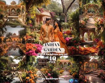 Indian backdrop flower greenery backdrop outdoor and garden backdrop bollywood indian wedding decor floral maternity digital backdrop nature