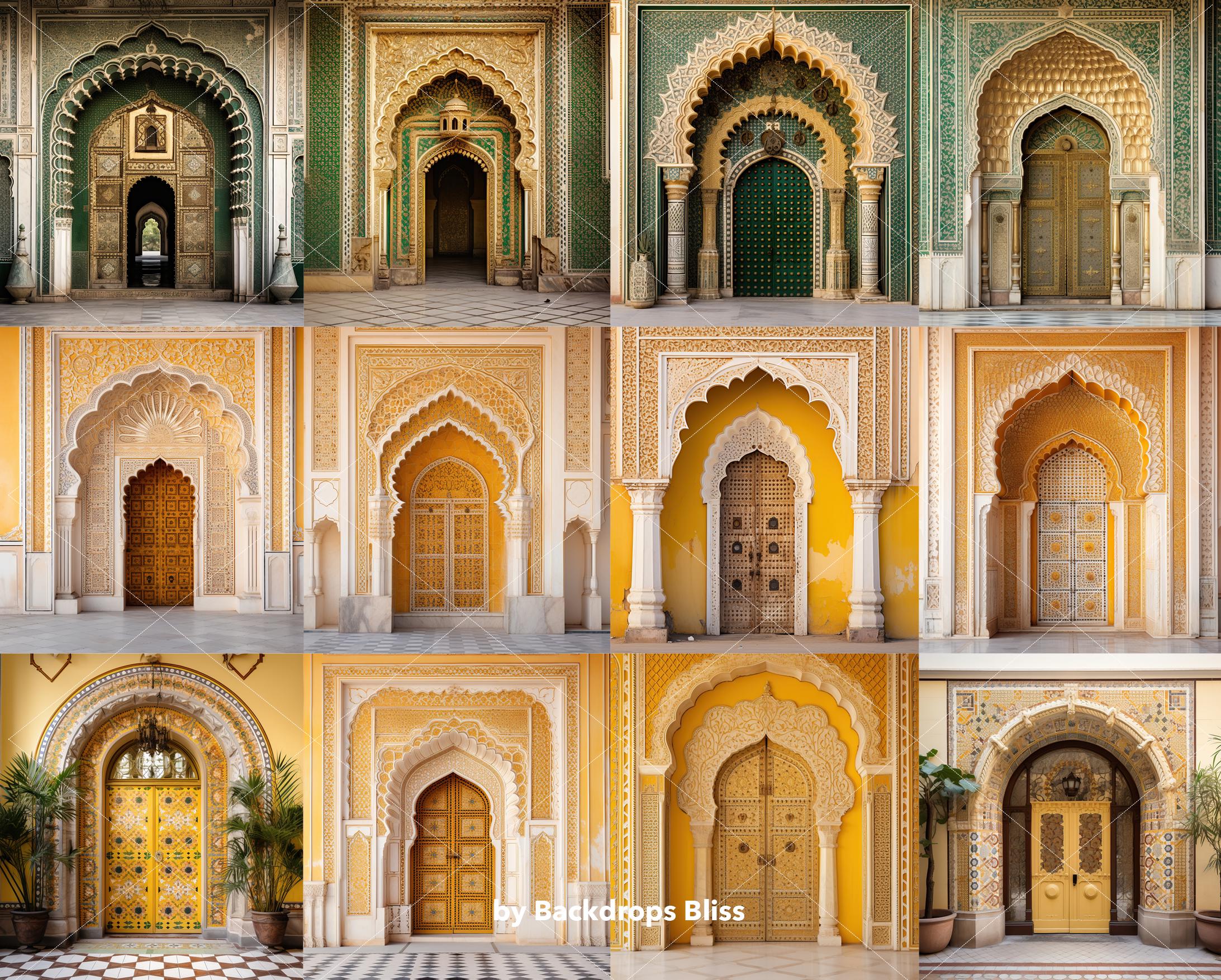 Indian Backdrop Door Backdrop Haldi Backdrop Indian Arch Backdrop ...