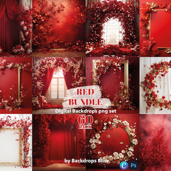 Red maternity digital backdrop frame red floral maternity backdrop floral backdrop photoshop red floral texture overlay maternity background