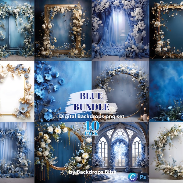 Maternity digital backdrop floral maternity backdrop blue digital backdrop gender blue bundle family backdrop maternity backdrop baby boy