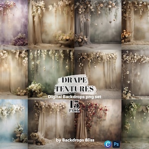 Floral backdrop photoshop boho maternity digital backdrop floral overlays newborn backdrop studio floral overlay portrait background master