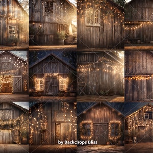 Rustic Barn Backdrop Barn Wood Backdrop Tree Farm Backdrop Rustic Wood ...