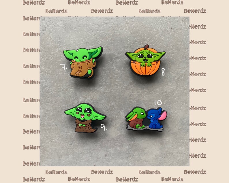 Baby Yoda Grogu Croc Charm Jibbitz Etsy UK