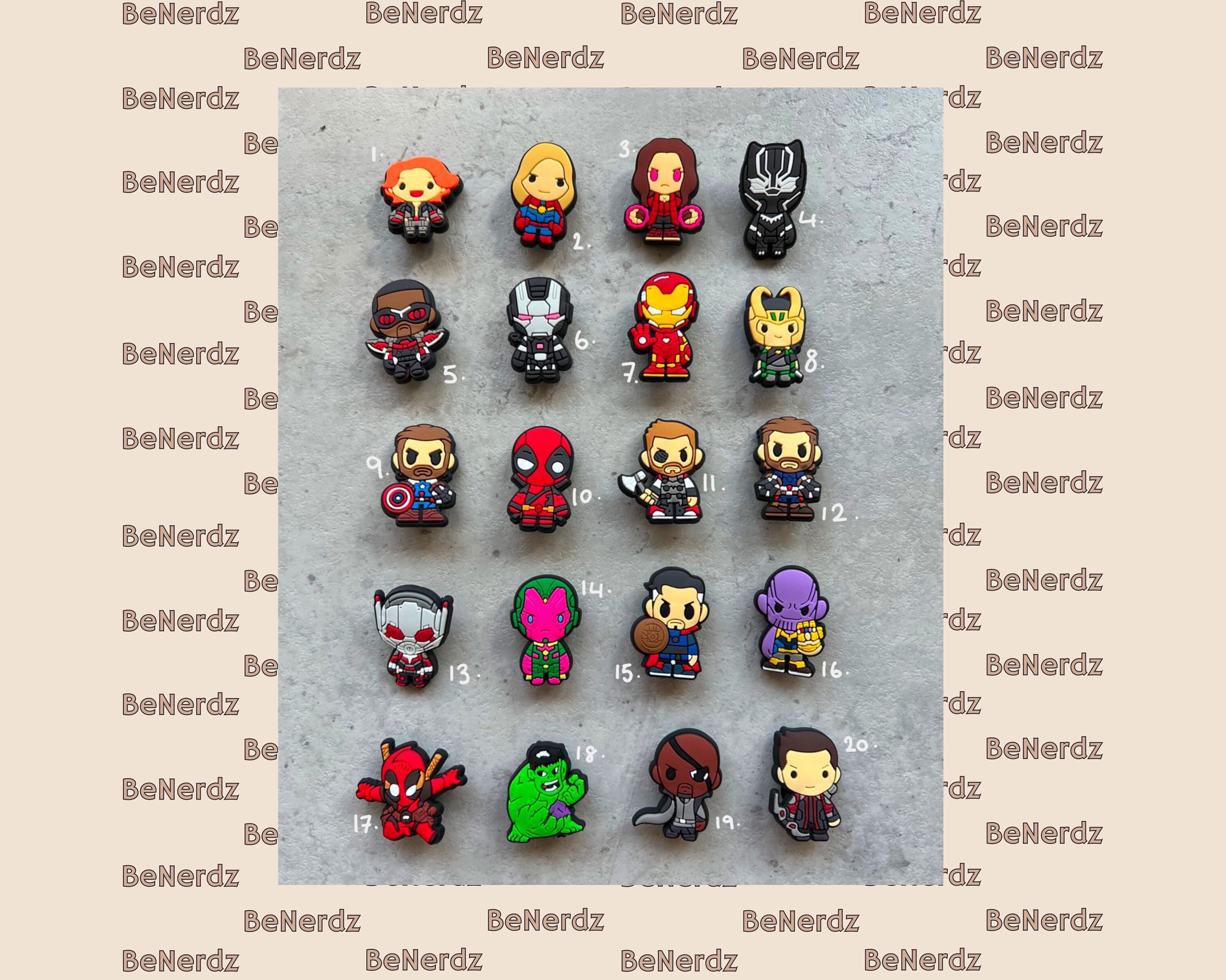 Marvel jibbitz cheap