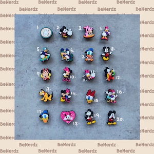 Disney Croc Charms, Croc Jibbitz, Minnie, Mickey, Stitch, Donald Duck, Buzz  Lightyear 