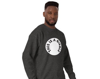 Sudadera unisex de polar con cuello redondo "This Is A Circle"