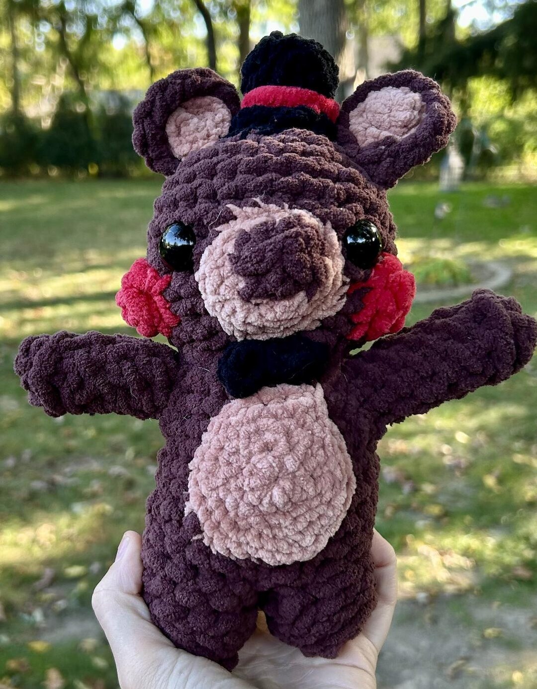 Crochet Amigurumi FNAF Five Nights at Freddy's Toy Freddy Fazbear ...