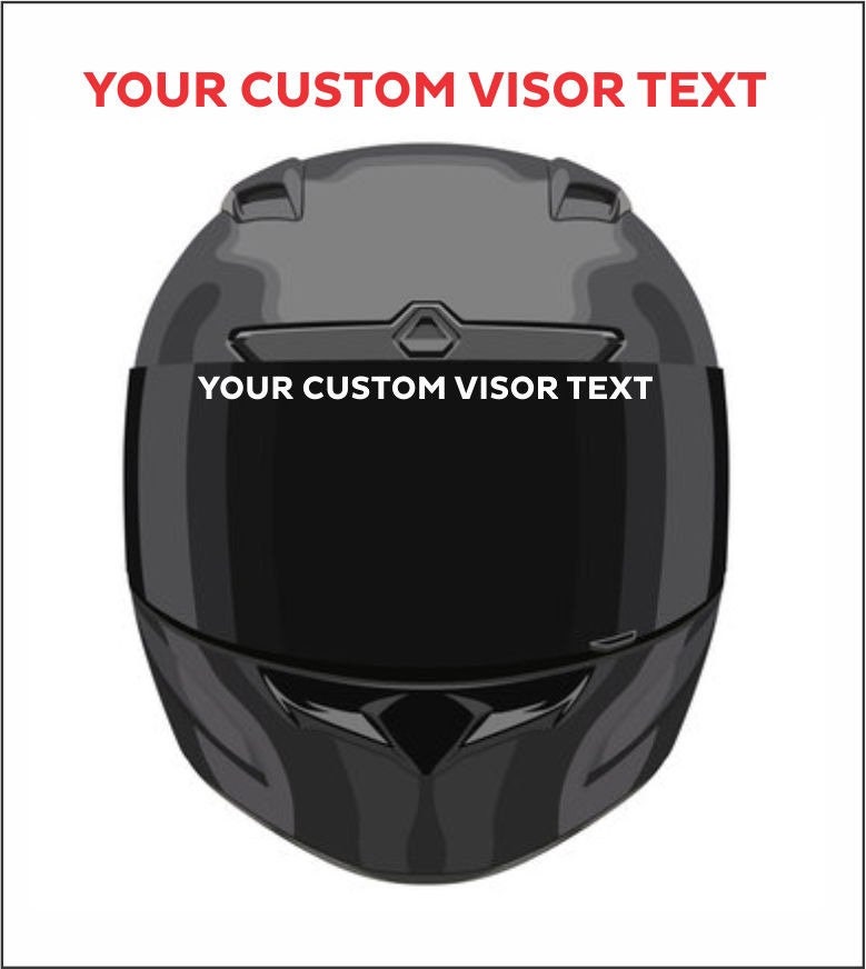 Motorcycle Helmet Stickers Custom - Vinyl Status