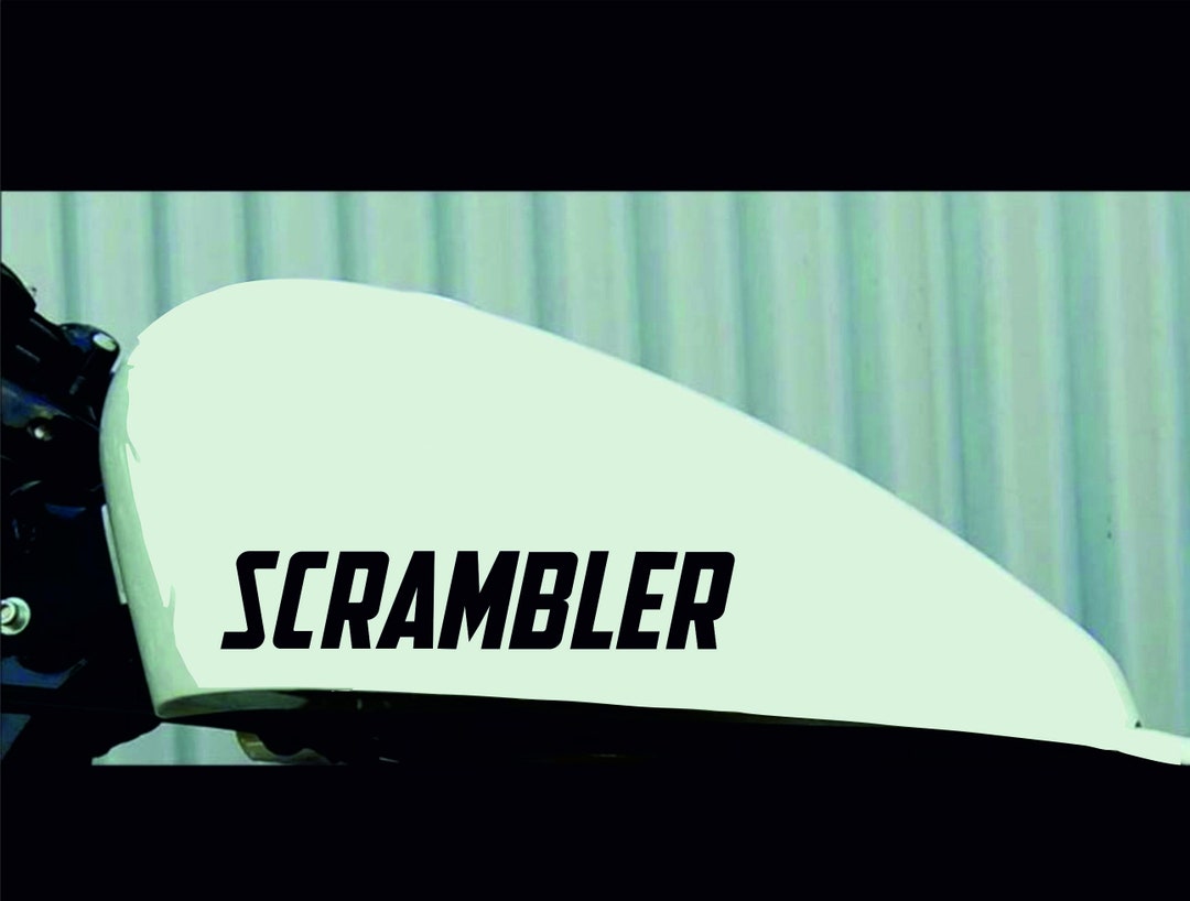 Two Scrambler Decals Stickers for Gas Fuel Tank Bike Etsy