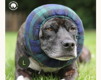 Lelepet Ohrenschutz Für Hunde, Hunde Gehörschutz, Beruhigender Kapuzenpullover, Hund Ohrenschützer Zur Geräuschreduzierung, Hundehals Und Ohrenwärmer, Hund Ohrenpflege Lärmschutz, Grau M