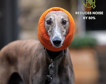 Dog Ear Protection for Loud Noises Anxiety Fireworks Neon Orange
