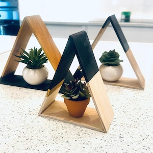 Triangle Shelf Home Decor Boho Modern Shelves