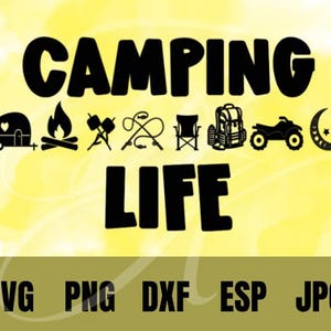 Campingleben | Auf in den Norden | SVG | Cricut-Datei | Plotterdatei | Lagerfeuer | 10x10 | Urlaub | Württemberg | Smores | Fischen | Seen | Wandern | Spaß