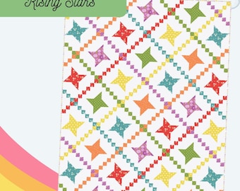 Rising Stars Crib Scrap Quilt Pattern