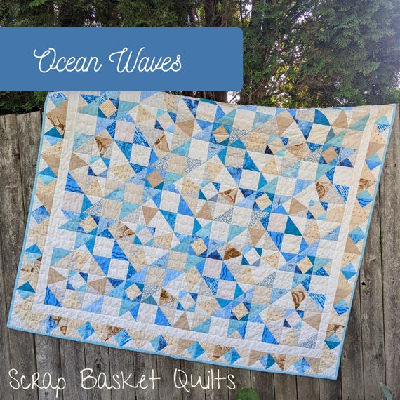 Water Quilt Pattern Sea Waves Quilt Pattern