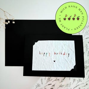 Samenpapier - Postkarte - Postcard - Flowers - Growingcard