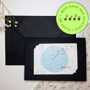 Samenpapier - Postkarte - Postcard - Flowers - Growingcard