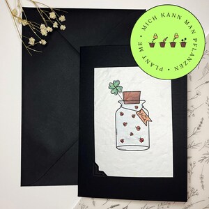Samenpapier - Postkarte - Postcard - Flowers - Growingcard
