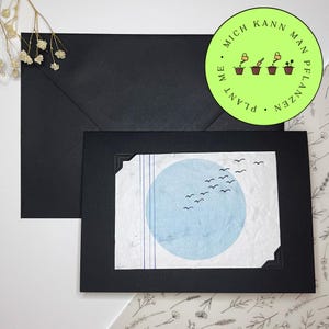 Papier ensemencé - Carte postale - Carte postale - Fleurs - Carte de croissance