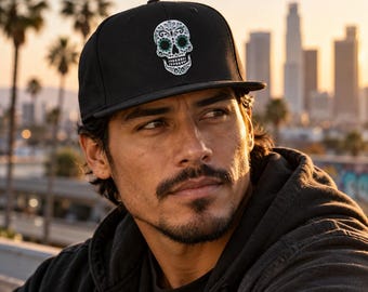 Dia De Los Muertos | Embroidery Snap-back Cap