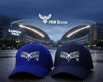 Emerald City Hawk | Structured Embroidered Hat | Original Design | 12th man