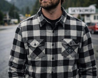 Pacific Northwest Compass Sasquatch Flannel Shirt