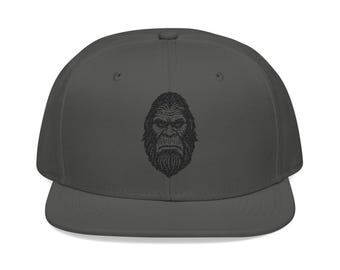 Bigfoot Sasquatch Embroidered Snapback | Embroidery Hat