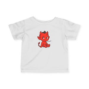 Koszulka dla niemowląt, koszulka z małym diabłem na Halloween, kostium na Halloween dla niemowląt, słodka koszulka dla niemowląt, strój na Halloween dla malucha, prezent na Halloween dla niemowląt, Halloween