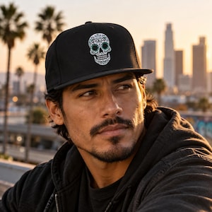 Dia De Los Muertos | Embroidery Snap-back Cap