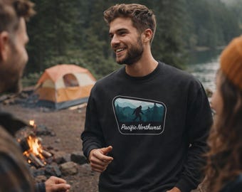 Pacific Northwest Sasquatch Explore Sweatshirt | Sasquatch Hoodie Design
