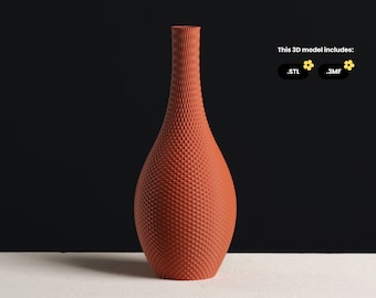 Archivo STL de jarrón de mesa, modelo para impresión 3D en modo jarrón