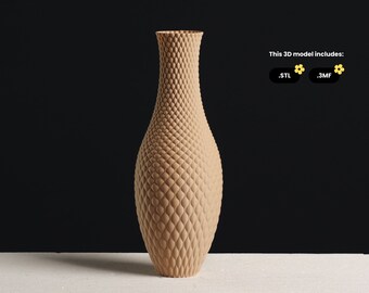 Bubble Flower Vase STL file, 3D Printer Model for Vase Mode 3D Printing