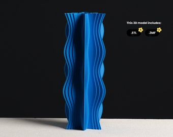 Wavy Knot Vase STL file, 3D Print Model for Vase Mode 3D Printing