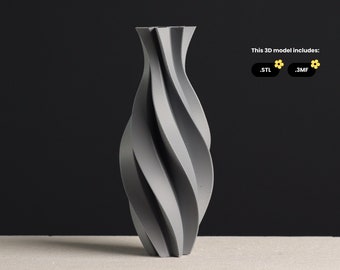 Spiral Vase STL file, 3D Print Model for Vase Mode 3D Printing