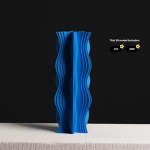 Wavy Knot Vase STL file, 3D Print Model for Vase Mode 3D Printing
