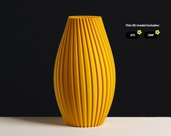 Minimalistisk vas STL-fil, 3D-utskriftsmodell för vasläge 3D-utskrift