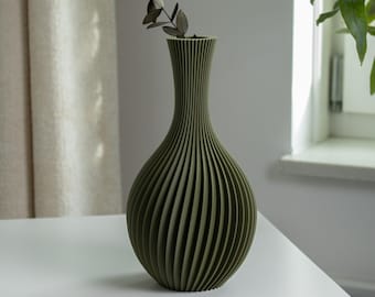 Elegant spiralvas JULIE STL-fil, 3D-utskriftsmodell för vasläge 3D-utskrift