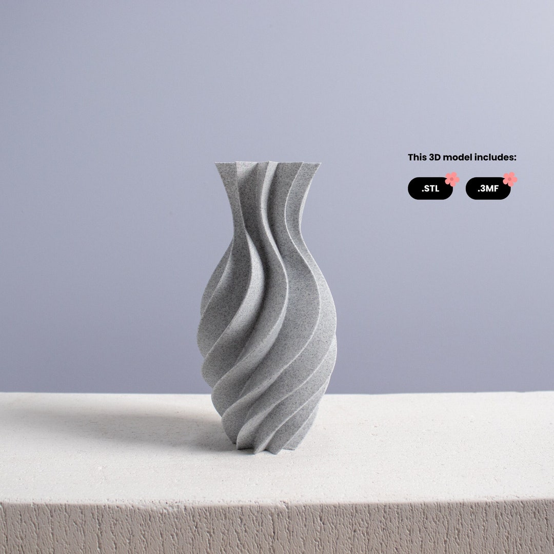 Star Vase STL File 3D Print Model for Vase Mode 3D Printing Etsy