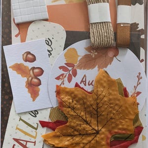 Kit de fabrication de cartes d'automne marron A6